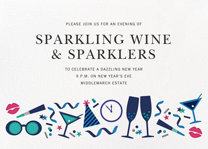 Ring it in - New Year's Eve Invitation by Jonathan Adler