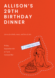 Corner Motif (Custom Magic Art) - Birthday Invitation by Paperless Post