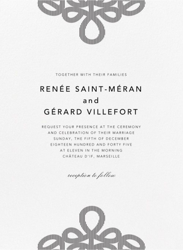 Love Knots - Wedding Invitation by Oscar de la Renta
