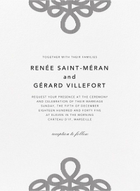 Love Knots - Wedding Invitation by Oscar de la Renta