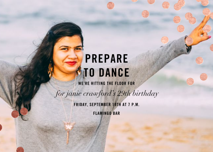 Confetti Photo - Birthday Invitation by kate spade new york