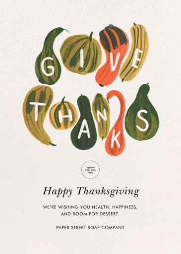 Thankful Cornucopia - Business Thanksgiving Card by Rifle Paper Co.