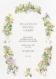 Bustling Flowers - Baby Shower Invitation by  Monique Lhuillier