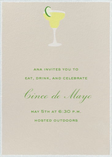 Margarita Tall - Party Invitation by Paperless Post