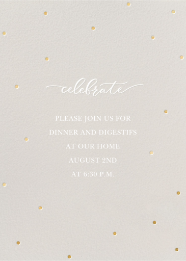 Celebration Dots - Celebration Invitation by Sugar Paper