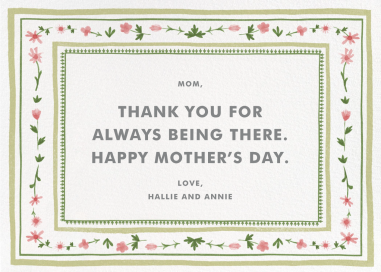 Floral Border - Mother's Day Card by Paperless Post
