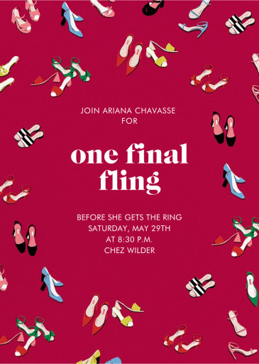 Shoo-in - Bachelorette Party Invitation by kate spade new york