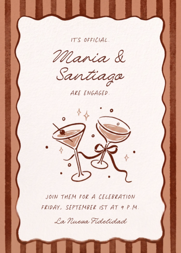 Merry Mixer - Engagement Party Invitation by Paperless Post