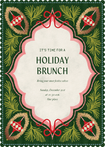 Fanciful Ornaments - Holiday Luncheon Invitation by Paperless Post
