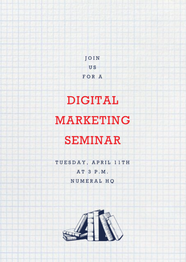 Graph Paper - Business Event Invitation by Paperless Post