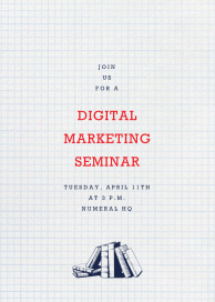 Graph Paper - Seminar Invitation by Paperless Post