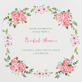 Rose Garland by Paperless Post