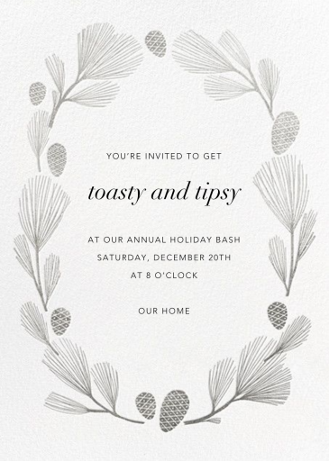 Sugar Pine - Winter Party Invitation by Paperless Post