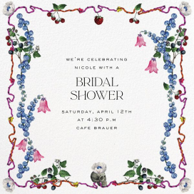 Wild Berries - Bridal Shower Invitation by Stephanie Fishwick