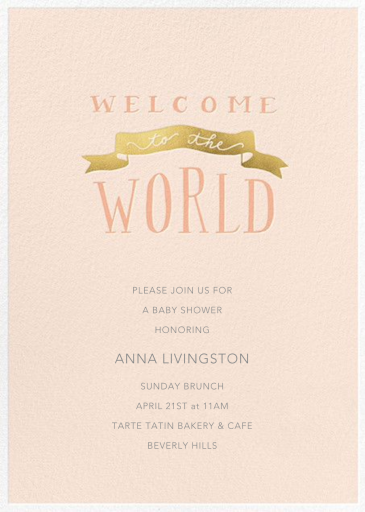 Banner Welcome - Baby Shower Invitation by Sugar Paper