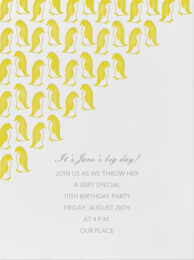 Penguin Parade by Linda and Harriett