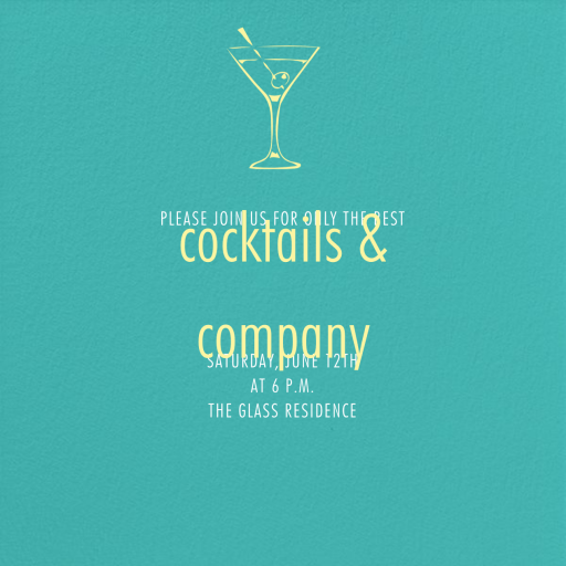 Persian Green - Cocktail Party Invitation by Paperless Post