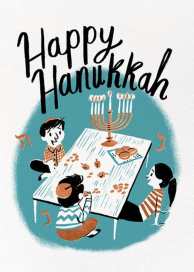 Family Hanukkah (Nicholas John Firth) - Hanukkah Card by Red Cap Cards