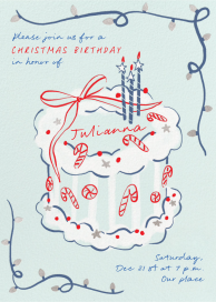 Candy Cane Cake by Paperless Post