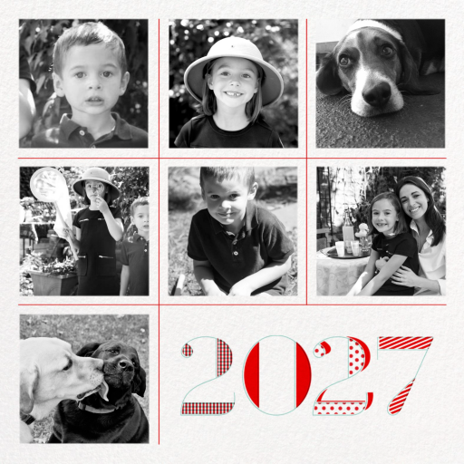 Photo Grid 2027 Year In Review Card