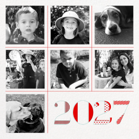 Photo Grid 2027 Year In Review Card