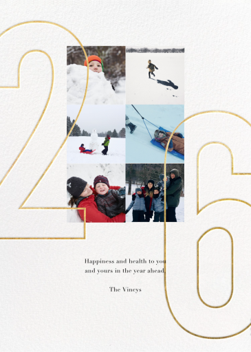 Double Digits - New Year's Card by Paperless Post