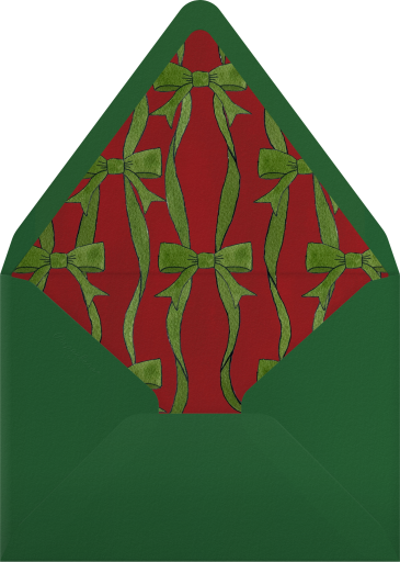Santa Elf Holiday Party Invitation Envelope