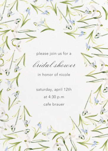 Snowdrop - Invitation by Paperless Post