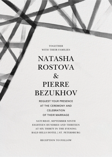 Channels (Tall) - Wedding Invitation by Kelly Wearstler