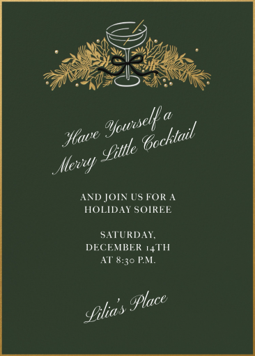 Gilded Toast - Invitation by Paperless Post