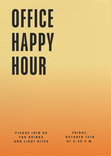 Eventide - Happy Hour Invitation by Paperless Post