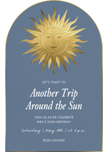 Grecian Sun - Birthday Invitation by Paperless Post