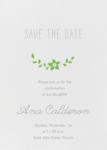 Vintage Flower Save the Date - Confirmation Invitation by Linda and Harriett