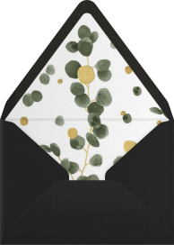 Golden Eucalyptus - Paperless Post Envelope