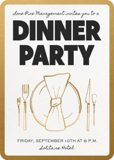 Dinner Napkin - Business Invitation by Paperless Post