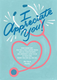 Stethoscope Heart - Thank You Card by Paperless Post