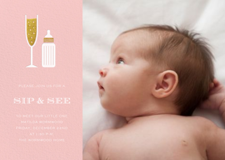 Sip & See (Photo) - Sip and See Invitation by Paperless Post