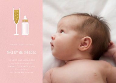 Sip & See (Photo) - Sip and See Invitation by Paperless Post