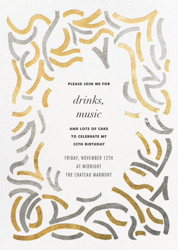 Fuse - Birthday Invitation by Kelly Wearstler