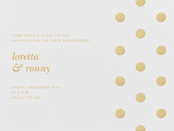 Polka Dot (Horizontal) - Engagement Party Invitation by Oscar de la Renta
