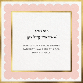 Scalloped Border - Bridal Shower Invitation by kate spade new york