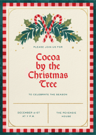 Candy Cane Lane - Christmas Party Invitation by Paperless Post