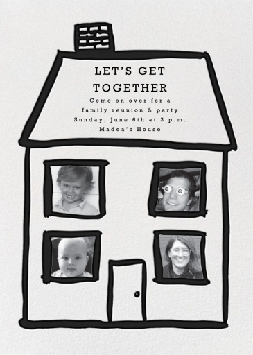 Family Home - Invitation by Linda and Harriett