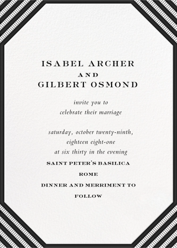 Claridge Tall - Wedding Invitation by Paperless Post