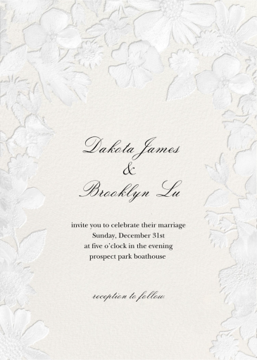 Enchanted Garden Embossed by Oscar de la Renta