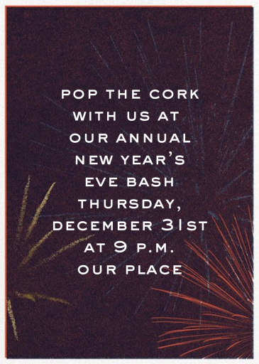 Festive Fireworks - Invitation by Paperless Post