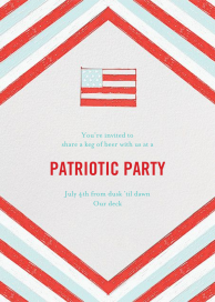 Paul Revere's Handkerchief - 4th of July Invitation by Mr. Boddington's Studio