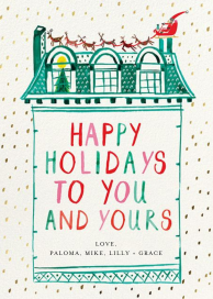 Up on the Rooftop - Christmas Card by Mr. Boddington's Studio