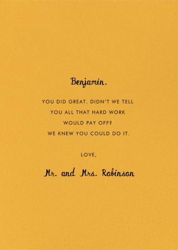 Average Bear - Graduation Card by Hello!Lucky - Back