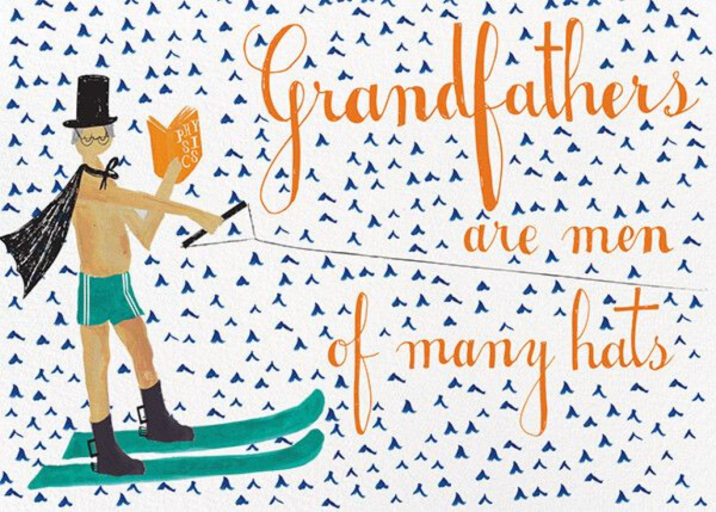 Grandfather Is Waterskiing Again - Father's Day Card by Mr. Boddington's Studio